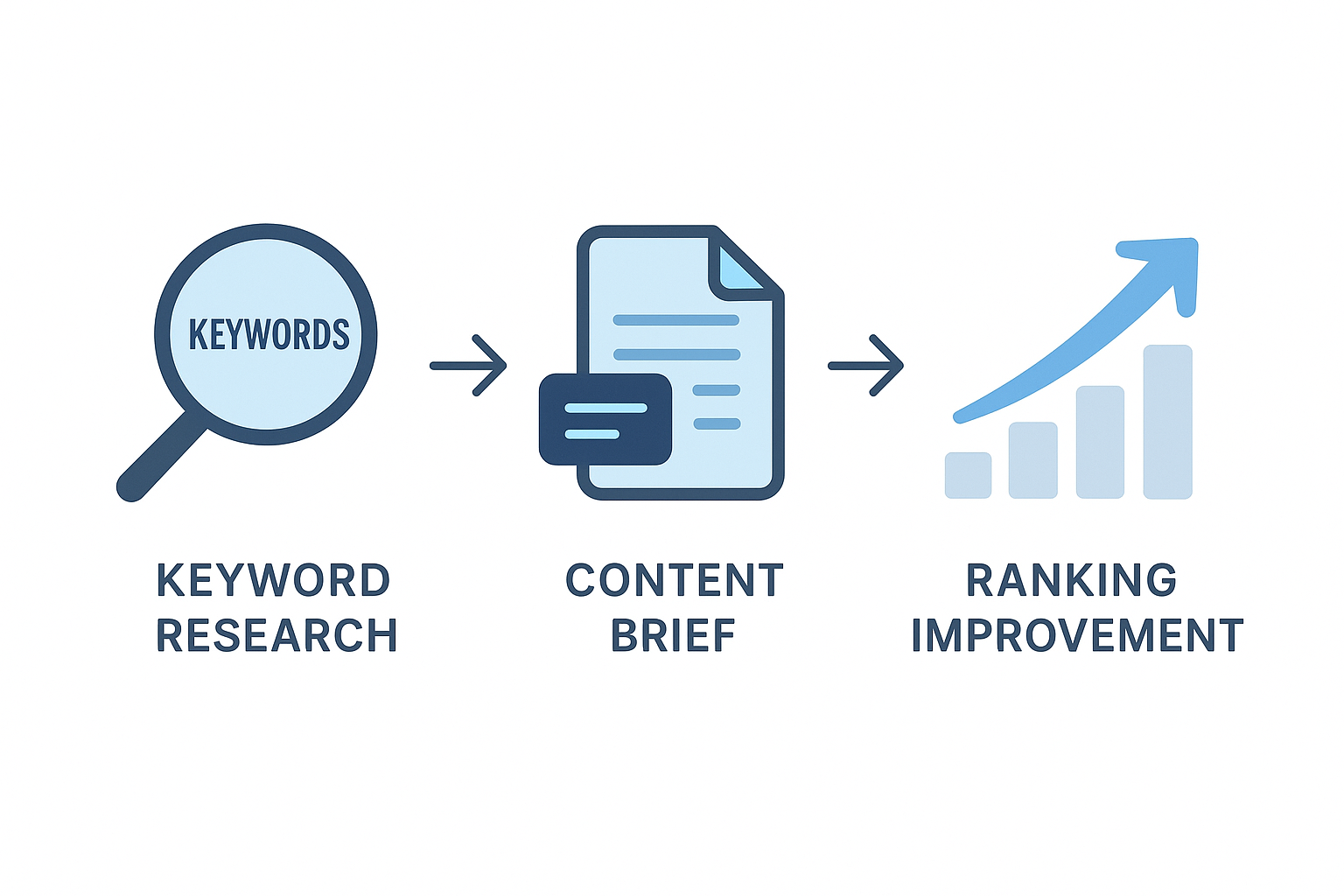 Etapas de optimización SEO con inteligencia artificial